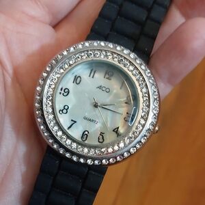 ACO Black Silicone Watch Crystal Face